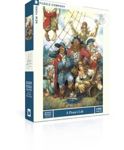 New York Puzzle Nautical, Coastal & Ocean Life | Fantasy & Space Travel | A Pirate's Life 1000 Piece Jigsaw Puzzle