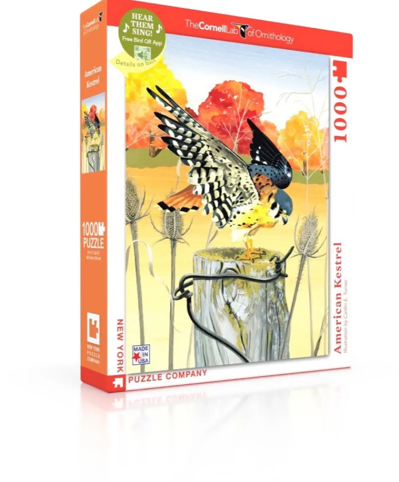 New York Puzzle Birds & Wildlife | American Kestrel 1000 Piece Jigsaw Puzzle
