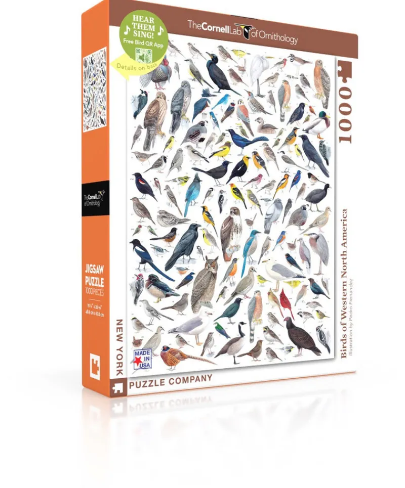 New York Puzzle Birds & Wildlife | Birds of Western North America 1000 Piece Jigsaw Puzzle