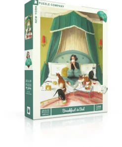 New York Puzzle Pets | Food & Drink | Breakfast in Bed 500 Piece Jigsaw Puzzle