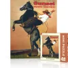 New York Puzzle Sports & Leisure | Bucking Bronco Mini 100 Piece Mini Puzzle