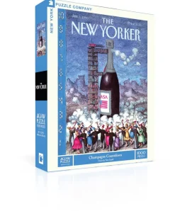 New York Puzzle Food & Drink | Fantasy & Space Travel | Champagne Countdown 1000 Piece Jigsaw Puzzle