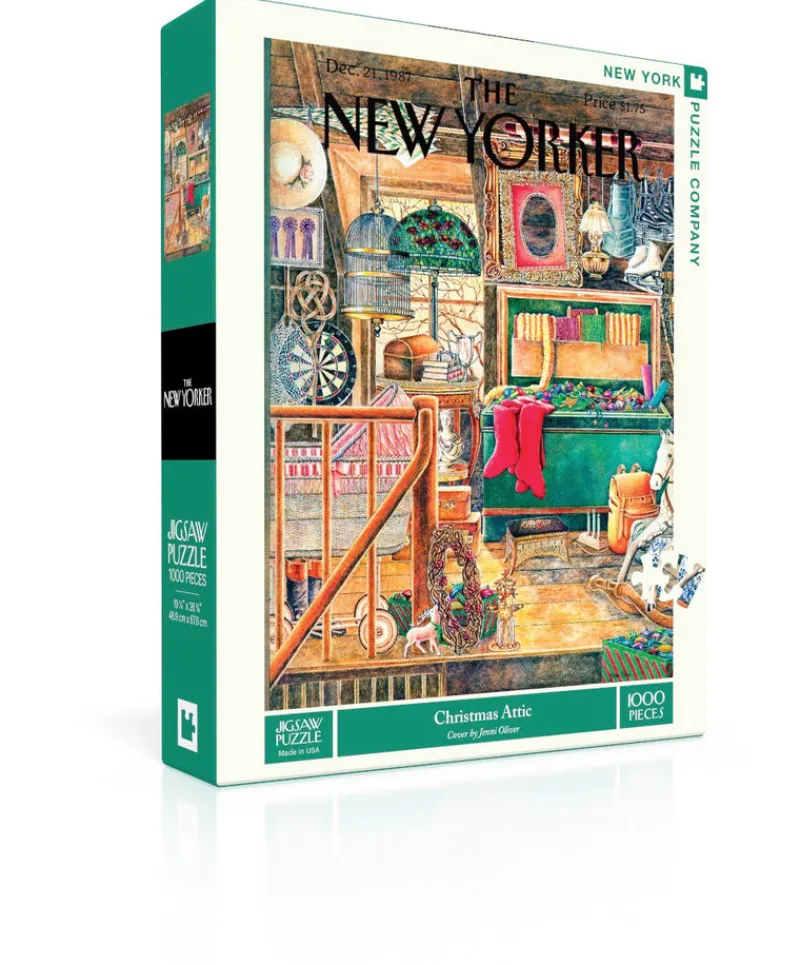 New York Puzzle Christmas & Winter | Christmas Attic 1000 Piece Jigsaw Puzzle