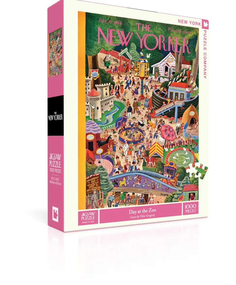 New York Puzzle Sports & Leisure | Day at the Zoo 1000 Piece Jigsaw Puzzle