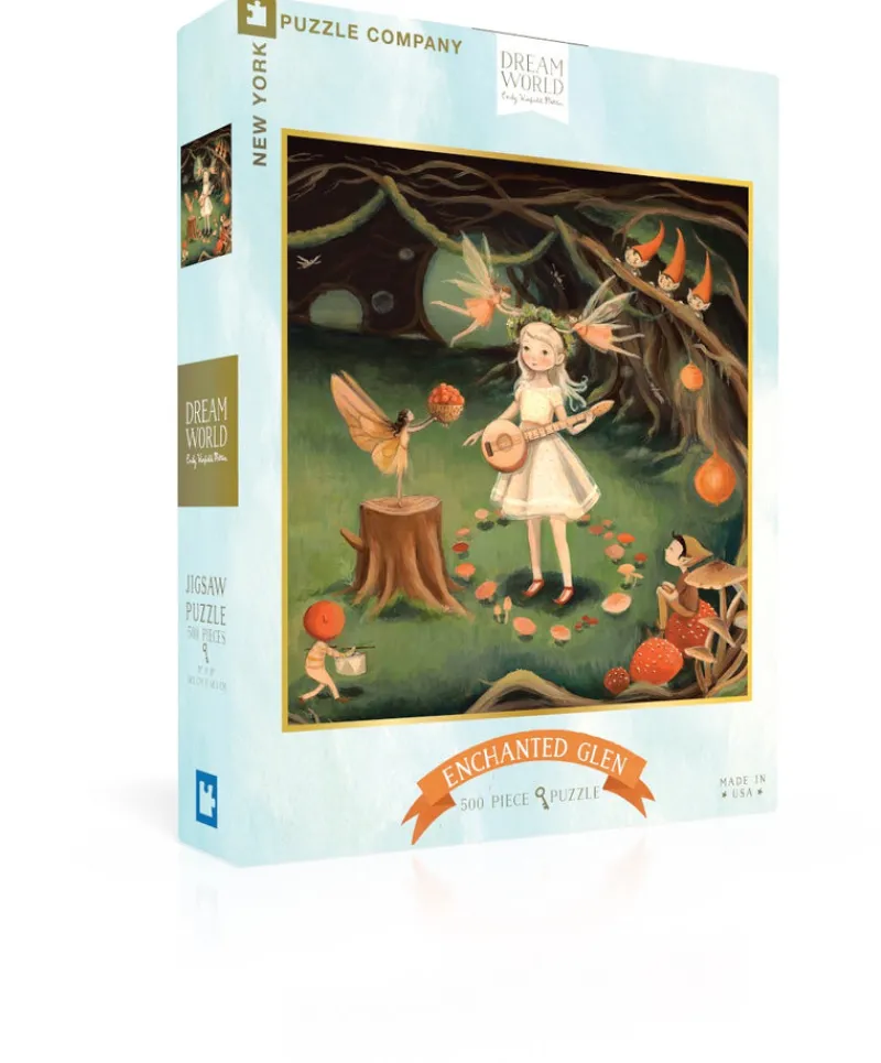 New York Puzzle Spring, Easter & Summer | Fantasy & Space Travel | Enchanted Glen 500 Piece Jigsaw Puzzle