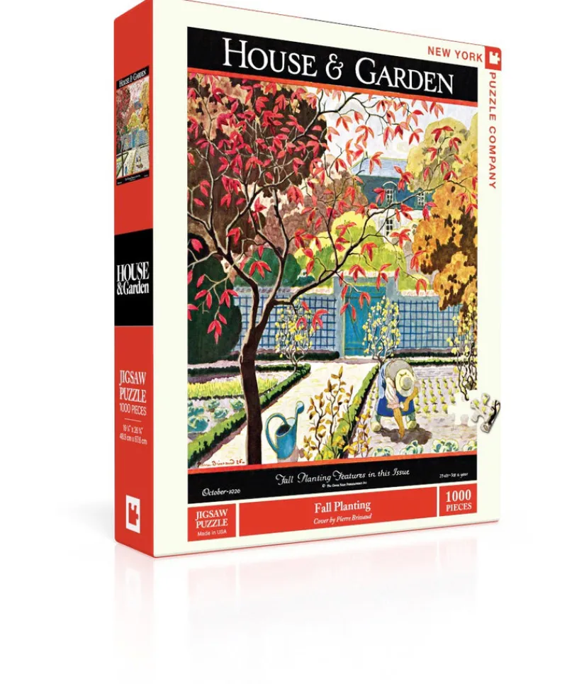 New York Puzzle Fall, Halloween & Thanksgiving | Botanical, Garden & Farm | Fall Planting 1000 Piece Jigsaw Puzzle