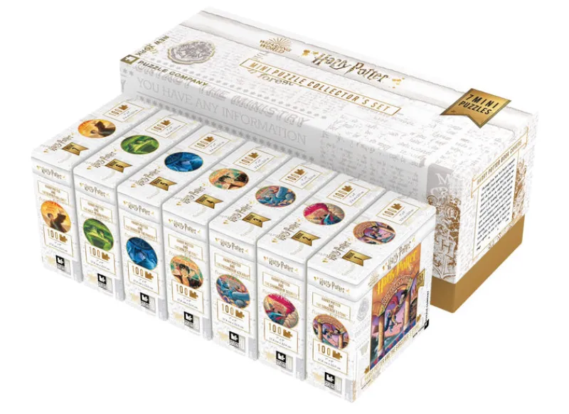 New York Puzzle Mini Puzzle Collector's Sets | Fantasy & Space Travel | Harry Potter Mini Puzzle Collector's Set Set of 7 Mini Puzzles