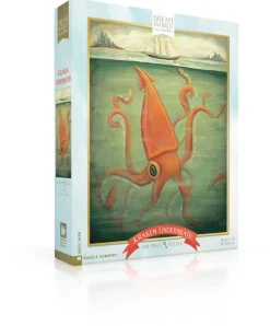 New York Puzzle Nautical, Coastal & Ocean Life | Kraken Underneath 500 Piece Jigsaw Puzzle