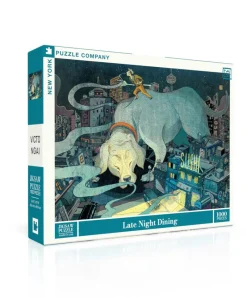 New York Puzzle Pets | Food & Drink | Late Night Dining 1000 Piece Jigsaw Puzzle