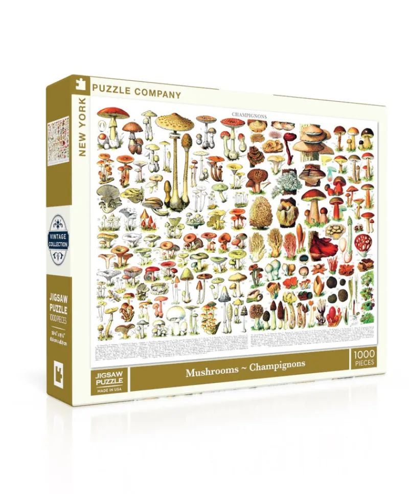 New York Puzzle Food & Drink | Fall, Halloween & Thanksgiving | Mushrooms ~ Champignons 1000 Piece Jigsaw Puzzle