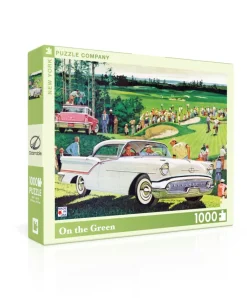New York Puzzle Sports & Leisure | Classic Cars | On the Green 1000 Piece Jigsaw Puzzle