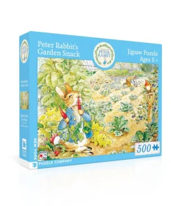 New York Puzzle Spring, Easter & Summer | Botanical, Garden & Farm | Peter Rabbit's Garden Snack 500 Piece Jigsaw Puzzle