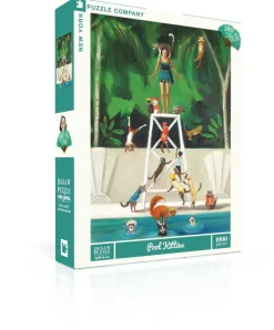 New York Puzzle Pets | Fashion | Pool Kitties 1000 Piece Jigsaw Puzzle
