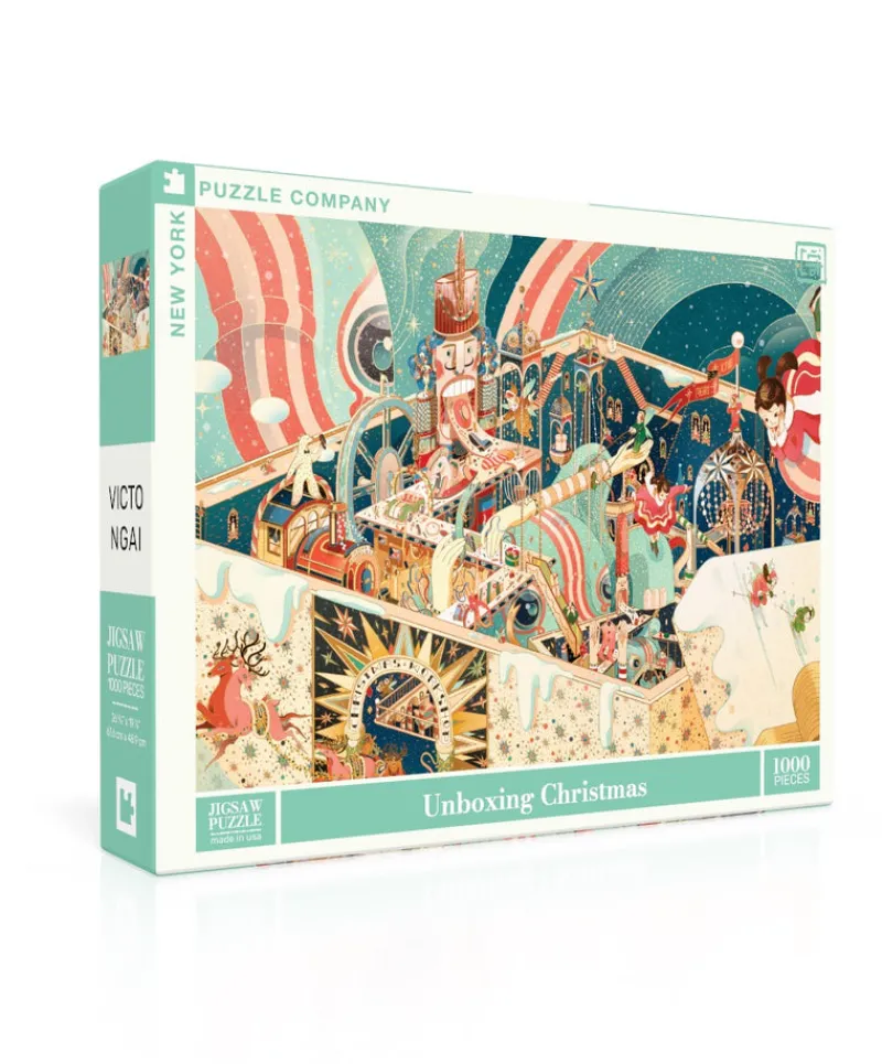 New York Puzzle Fantasy & Space Travel | Christmas & Winter | Unboxing Christmas 1000 Piece Jigsaw Puzzle