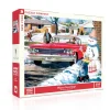 New York Puzzle Classic Cars | Christmas & Winter | Warm Greetings 500 Piece Jigsaw Puzzle