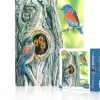 New York Puzzle Birds & Wildlife | Western Bluebird Mini 100 Piece Mini Puzzle