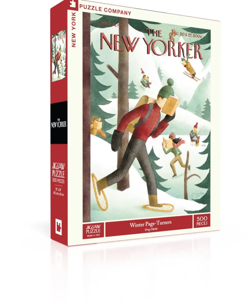New York Puzzle Mountains, Valleys & Plains | Christmas & Winter | Winter Page-Turners 500 Piece Jigsaw Puzzle