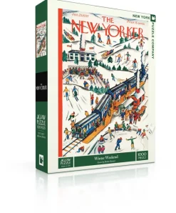 New York Puzzle Sports & Leisure | Mountains, Valleys & Plains | Winter Weekend 1000 Piece Jigsaw Puzzle